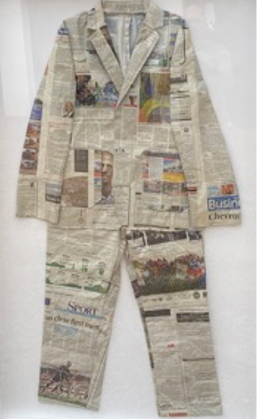 newspaper suit