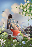 reclining figure with delft